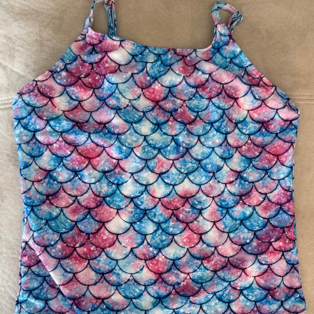 Girls mermaid scales bathing suit 10/12